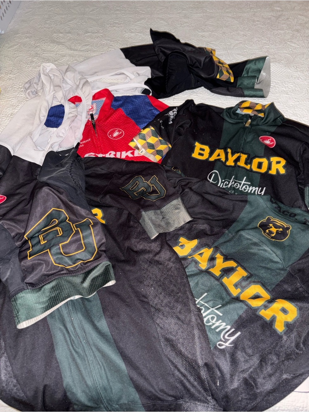 Castelli  6 pc  S Baylor Black & Green Cycling Jersey bundle